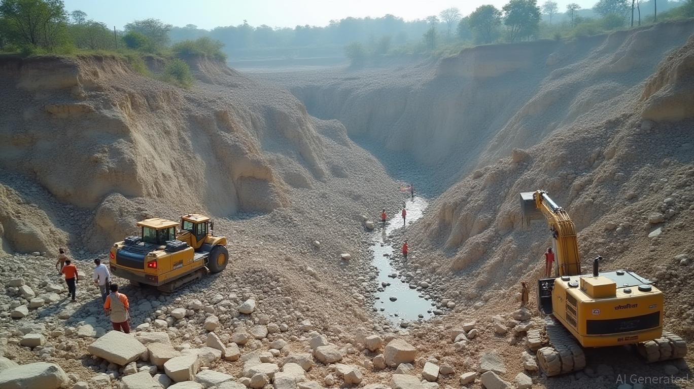 Stone Quarry Collapse in Sonbhadra: One Dead, 15 Trapped in Uttar Pradesh