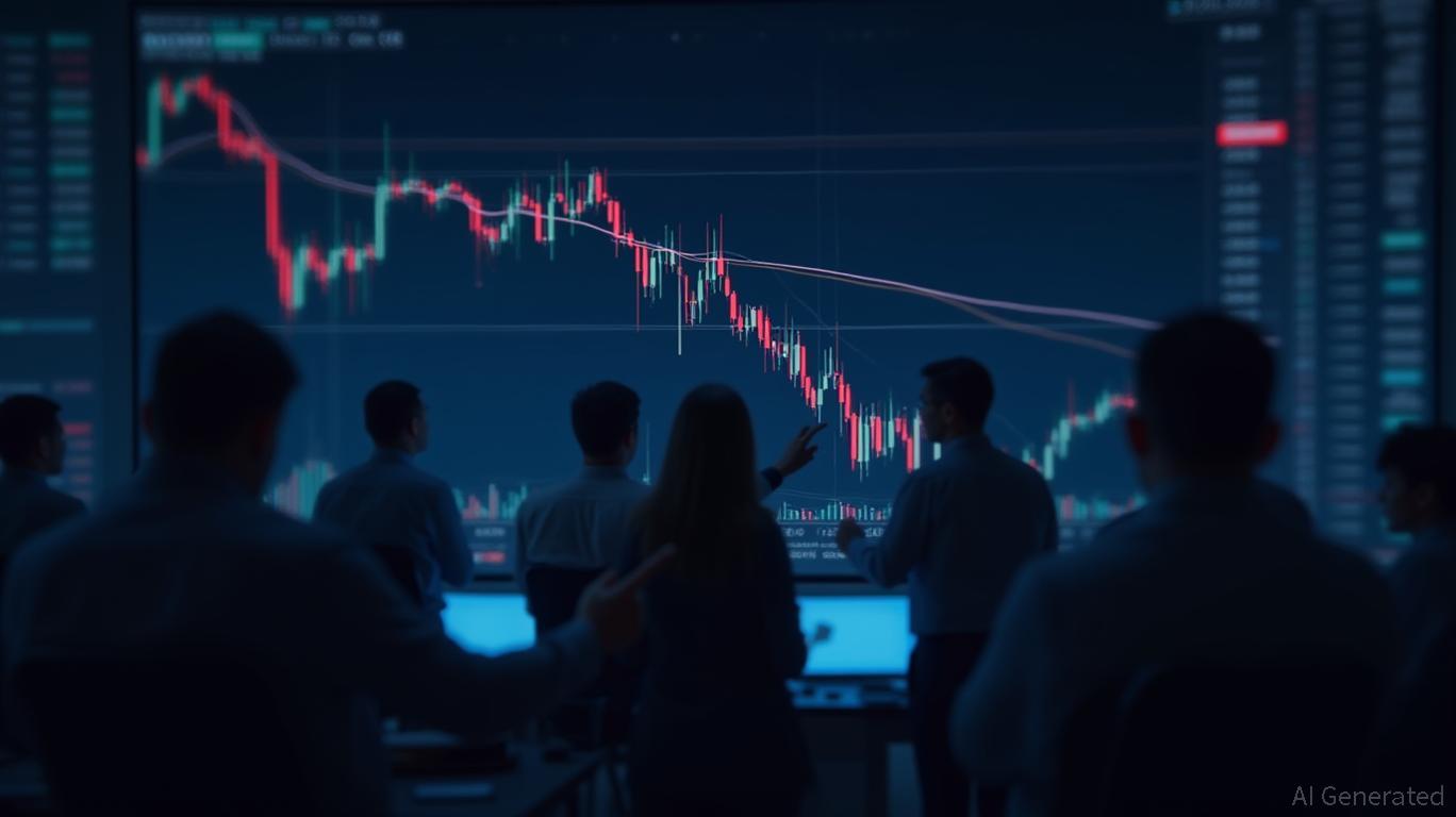 Smartstop's 15min chart shows Bollinger Bands expanding downward, KDJ death cross, and bearish marubozu.