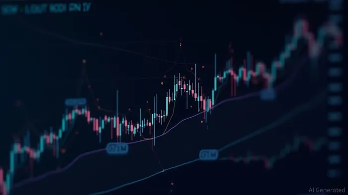 Enanta's 15min chart triggered Bollinger Bands Expanding Downward, Bearish Marubozu Pattern