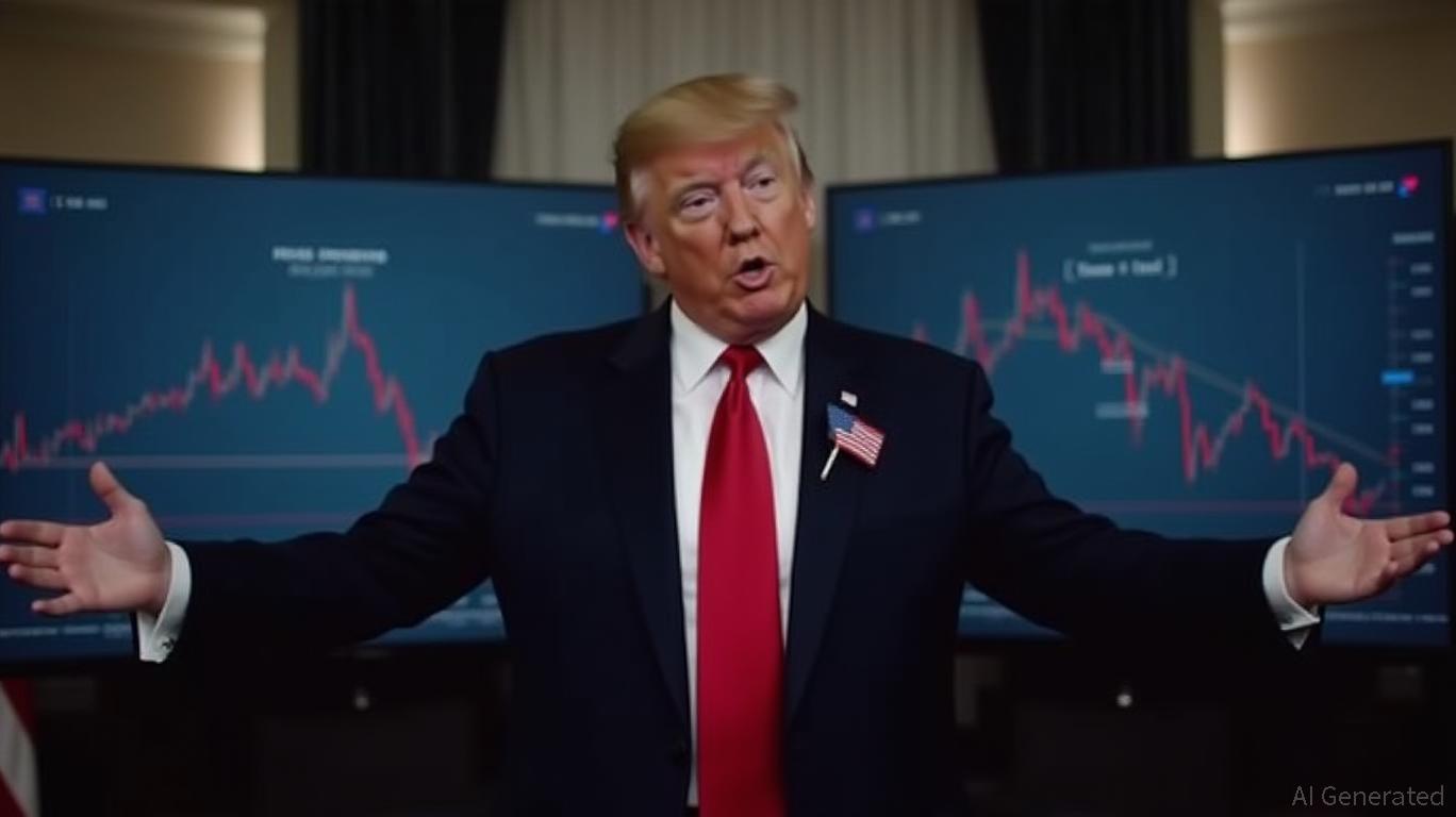 Trump praises stock market highs