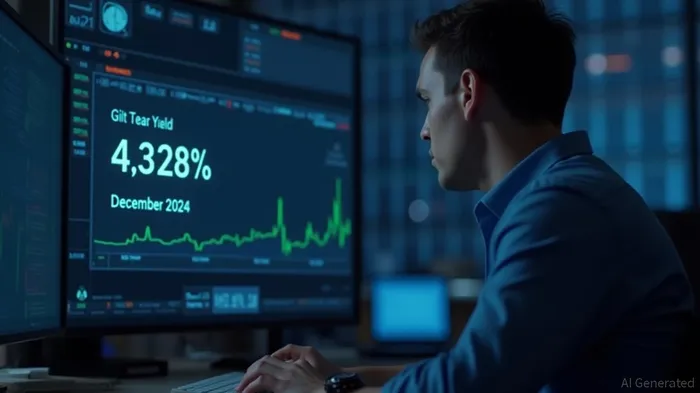 UK 10-year gilt yields fall to lowest since Dec 2024 at 4.328%, down 2 bps on day