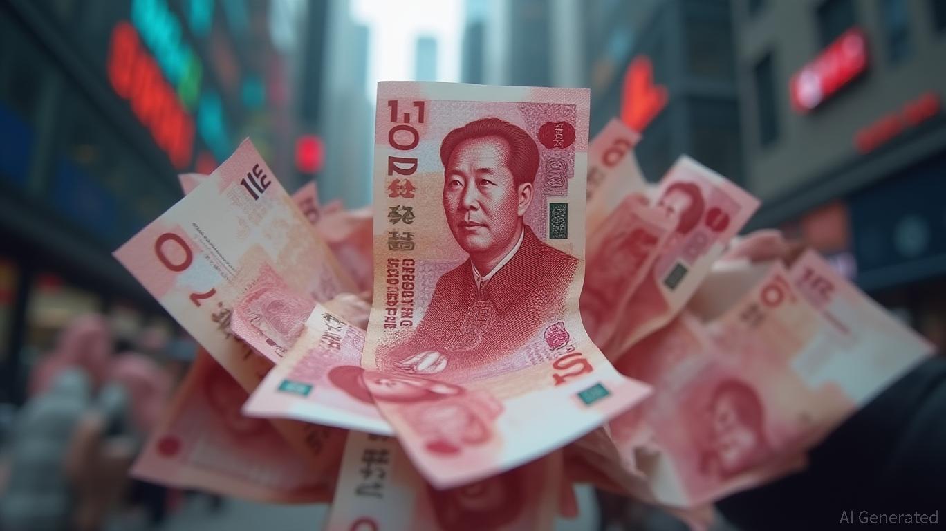 Yuan gains about 0.1% to 6.8954 per dollar, its strongest since May 2023