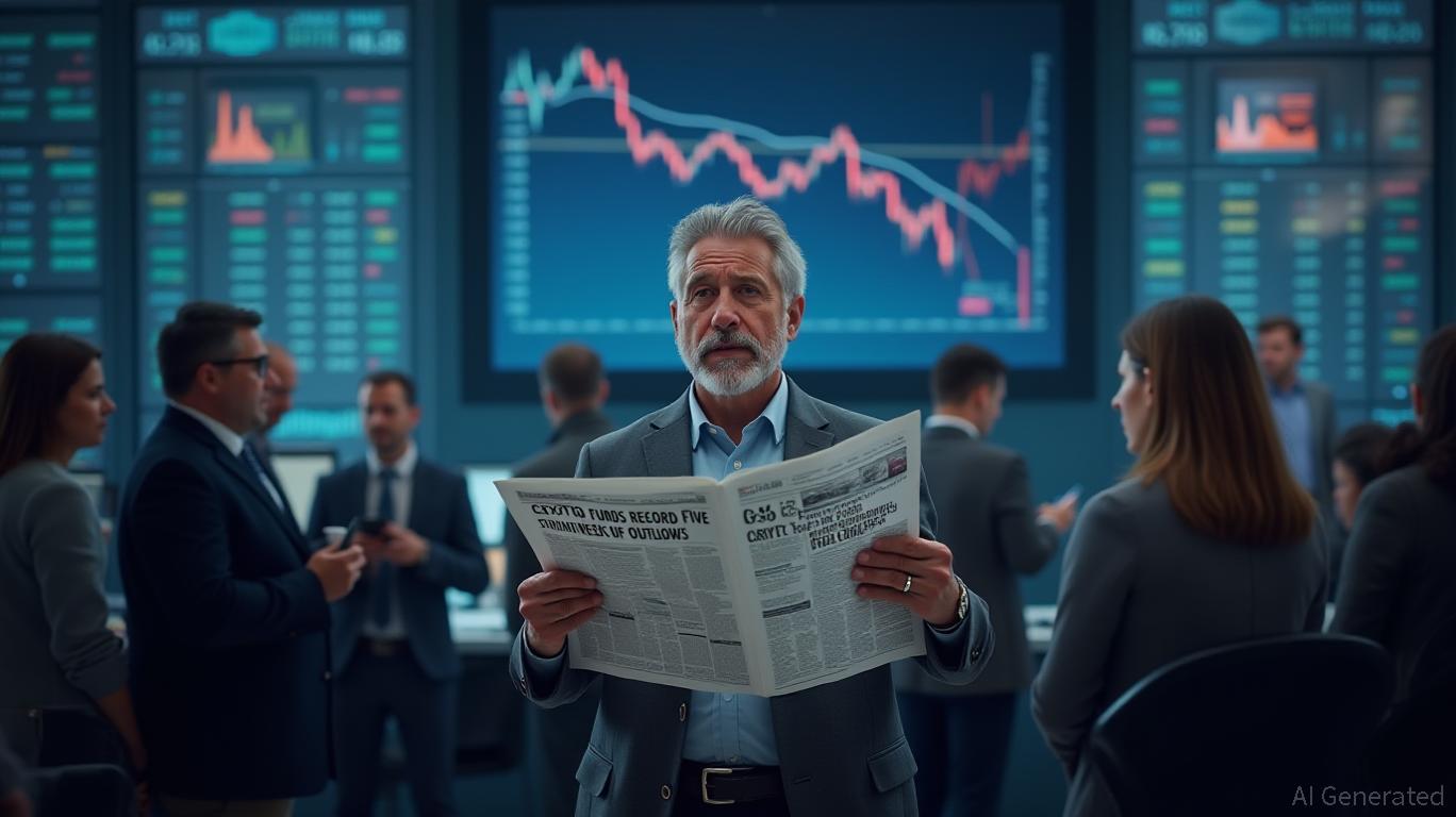 Crypto investments are facing intense pressure: crypto funds have recorded five straight weeks of outflows, the longest streak since their inception