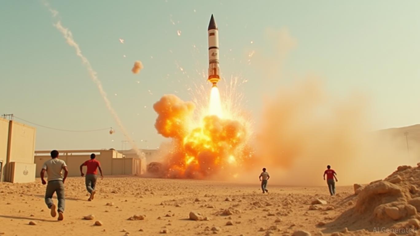 Iranian missile hits US Navy's 5th Fleet base in Bahrain.