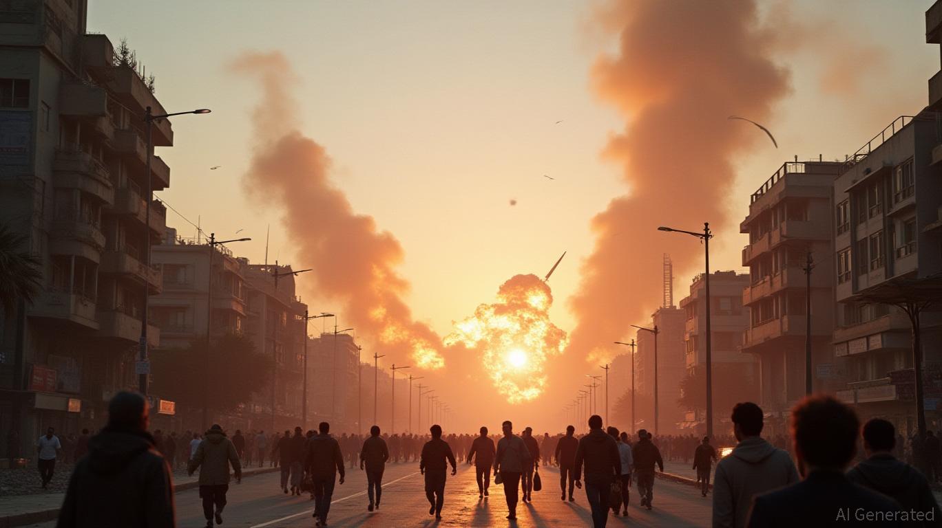 Continuous echoes of explosions in Tel Aviv due to interceptor missiles