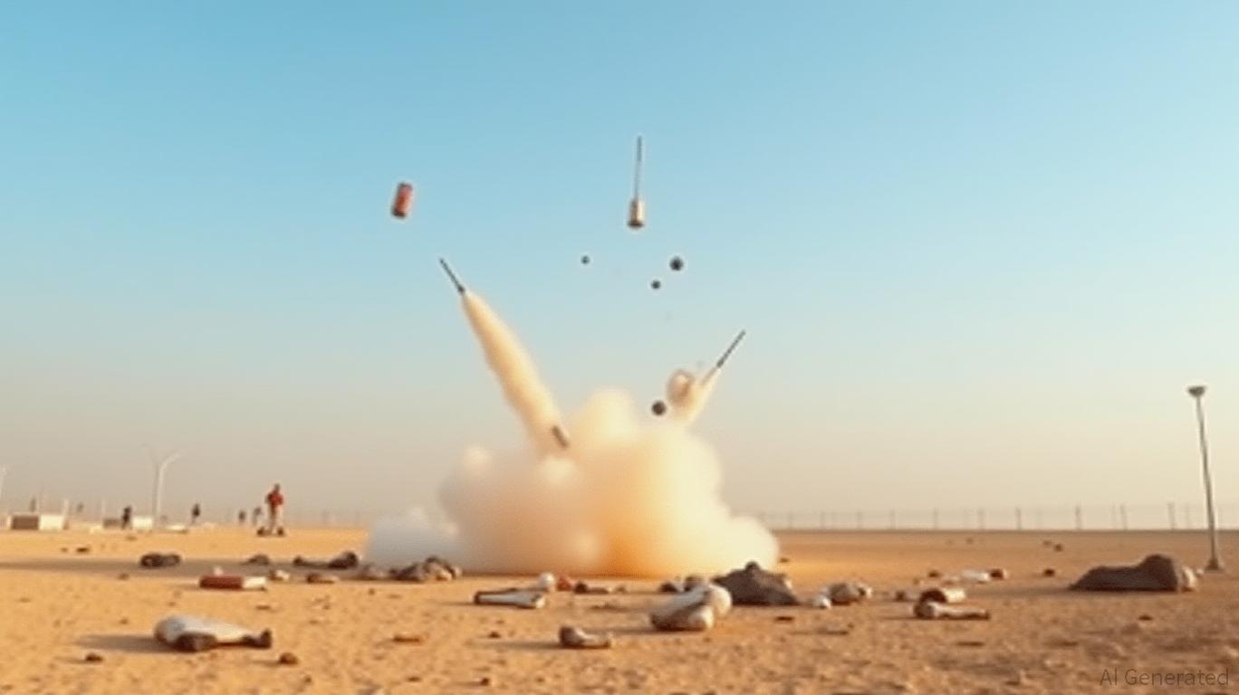 Rocket parts fall in open areas near Jerusalem