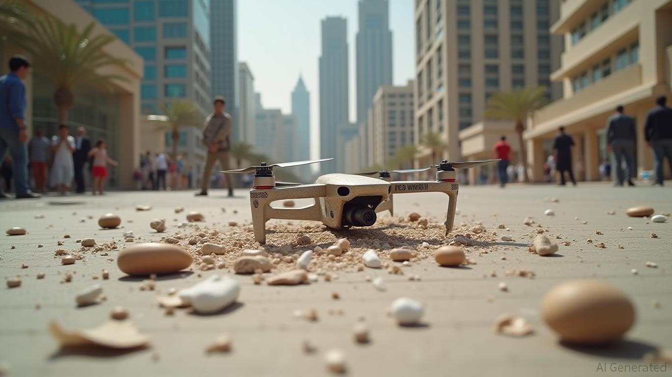 Abu Dhabi: Debris from intercepted drone near Etihad Towers
