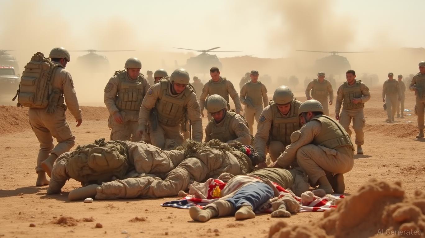 Three U.S. soldiers killed, five injured in action.