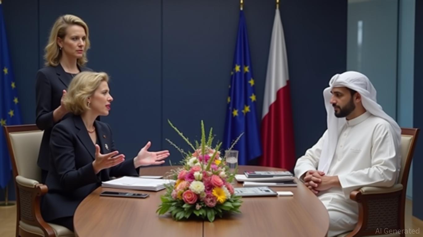 EU's von der Leyen spoke with Qatar's Al Thani