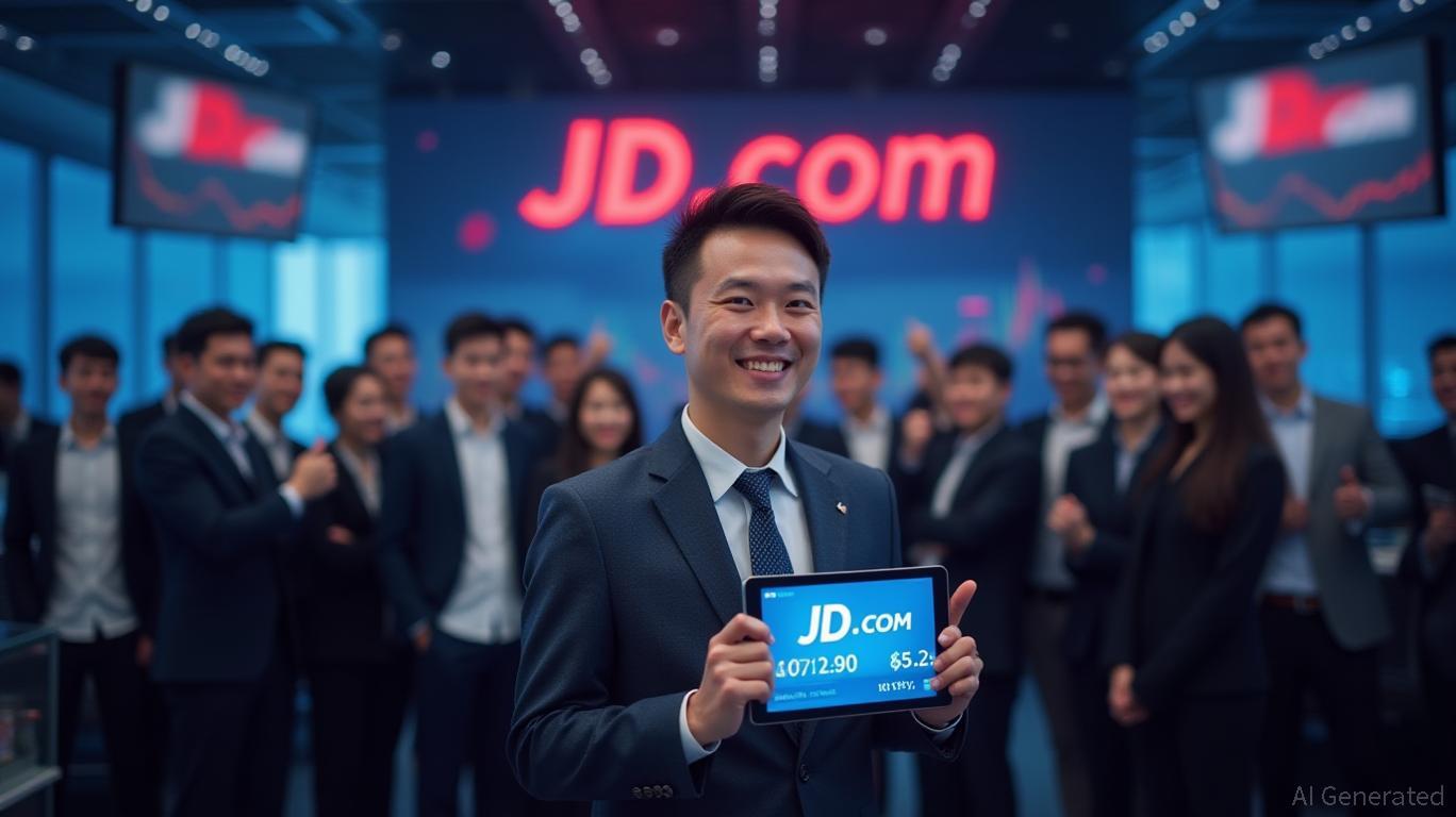 JD.com 4Q adj earnings per ADS 57 RMB cents, est. 32 RMB cents