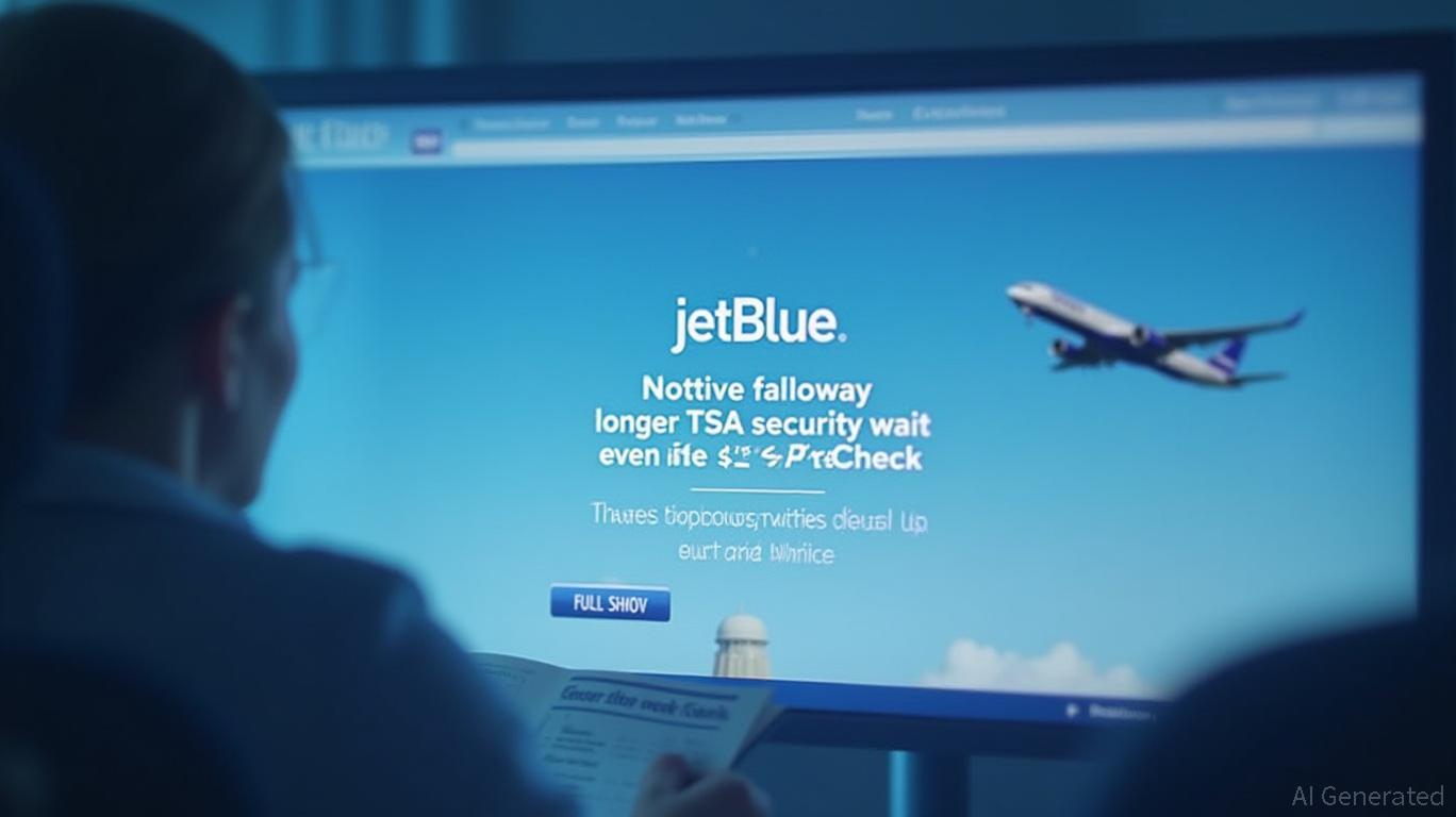 JetBlue Airways website: The U.S. government shutdown may lead to longer TSA security wait times, even for TSA PreCheck users