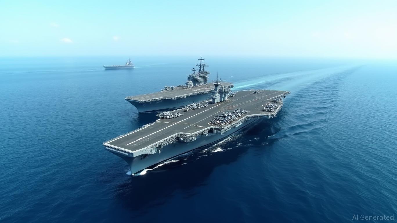 US official to CBS: The aircraft carrier George W. Bush is likely to operate in conjunction with the aircraft carriers Ford and Lincoln