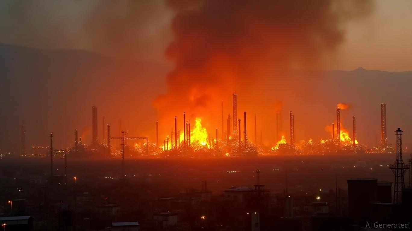 Tehran refinery south of Iranian capital on fire after strike - State TV