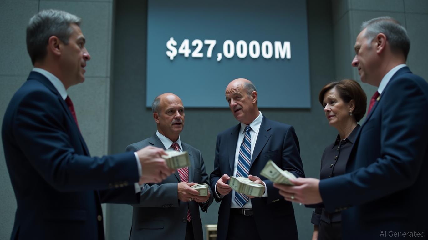 4 counterparties take $427.000M at Fed reverse repo op