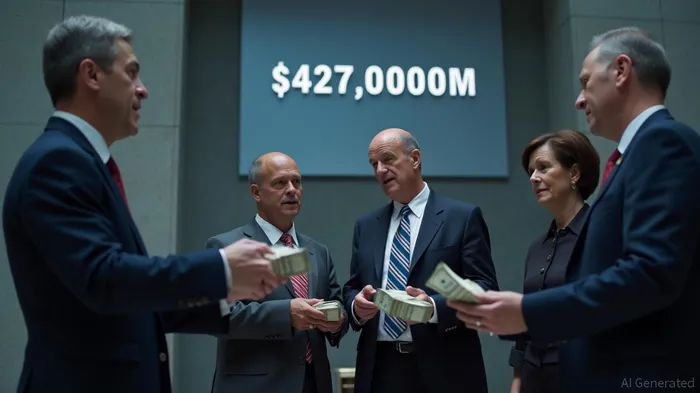 4 counterparties take $427.000M at Fed reverse repo op