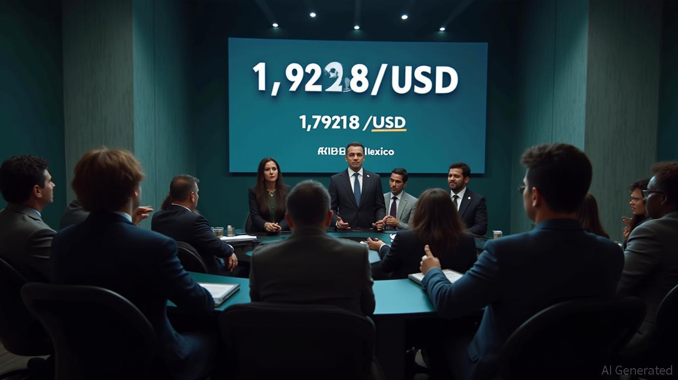 Banxico sets official peso exchange rate at 17.9218/USD