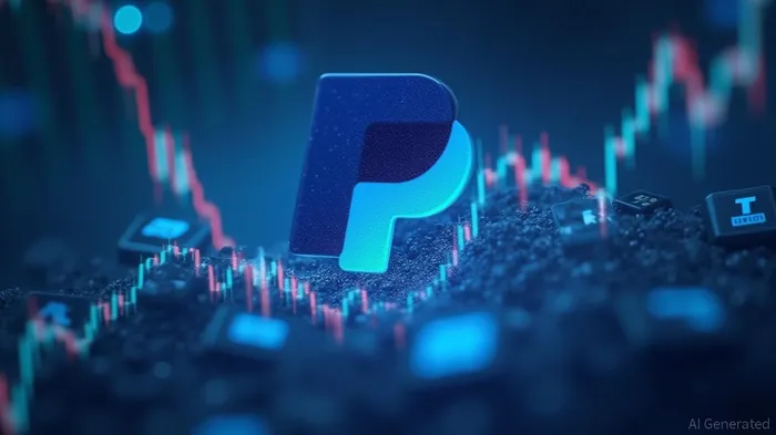 Paypal (PYPL) stock falls sharply amidst broader market decline.