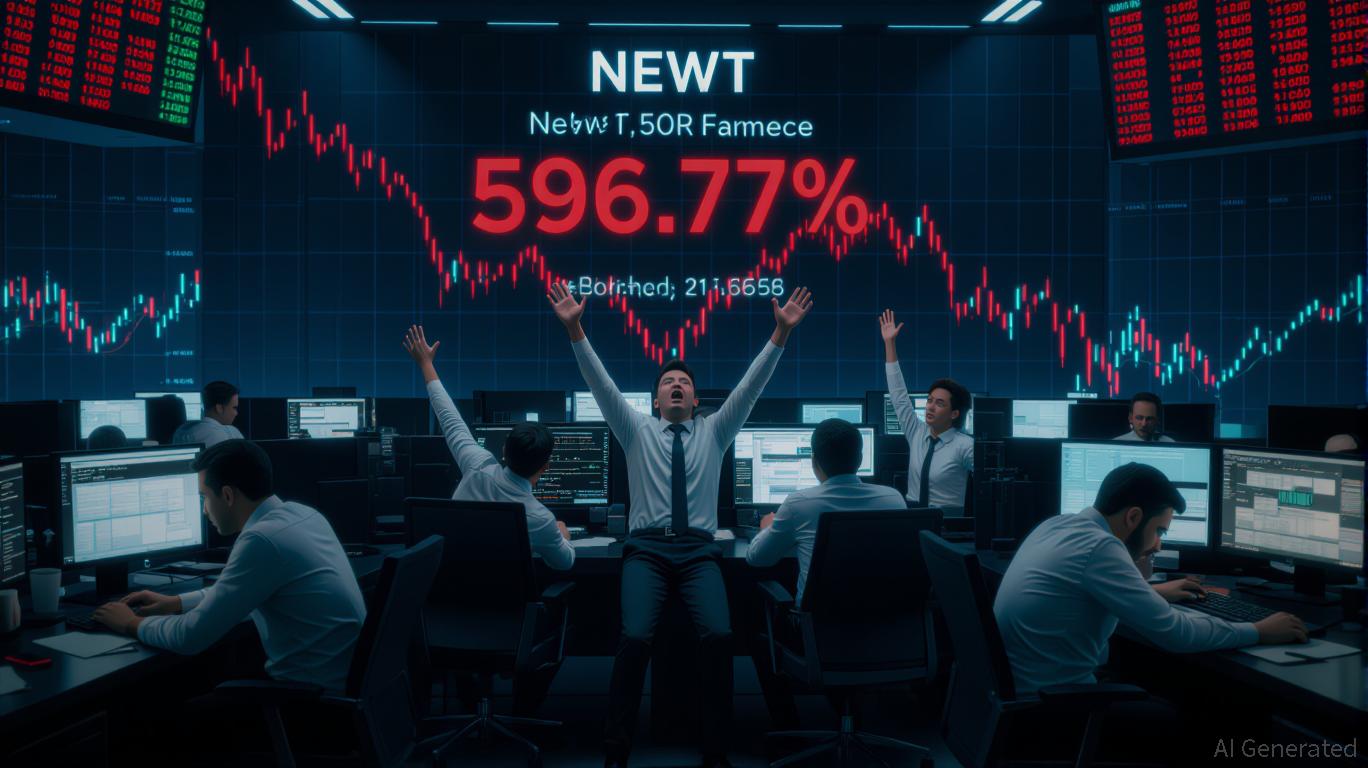 NEWT Drops 596.77% in 24 Hours Amid Market Volatility