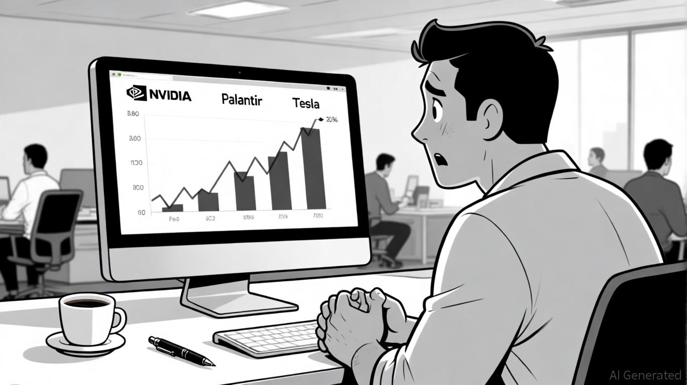 The AI Divide: Contrasting Momentum in U.S. Tech Stocks as Nvidia Surpasses Tesla and Palantir