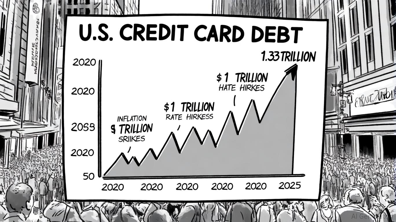 U.S. Credit Card Debt Nears $1.33 Trillion: A Ticking Time Bomb for Consumer Spending and a Goldmine for Financial Firms