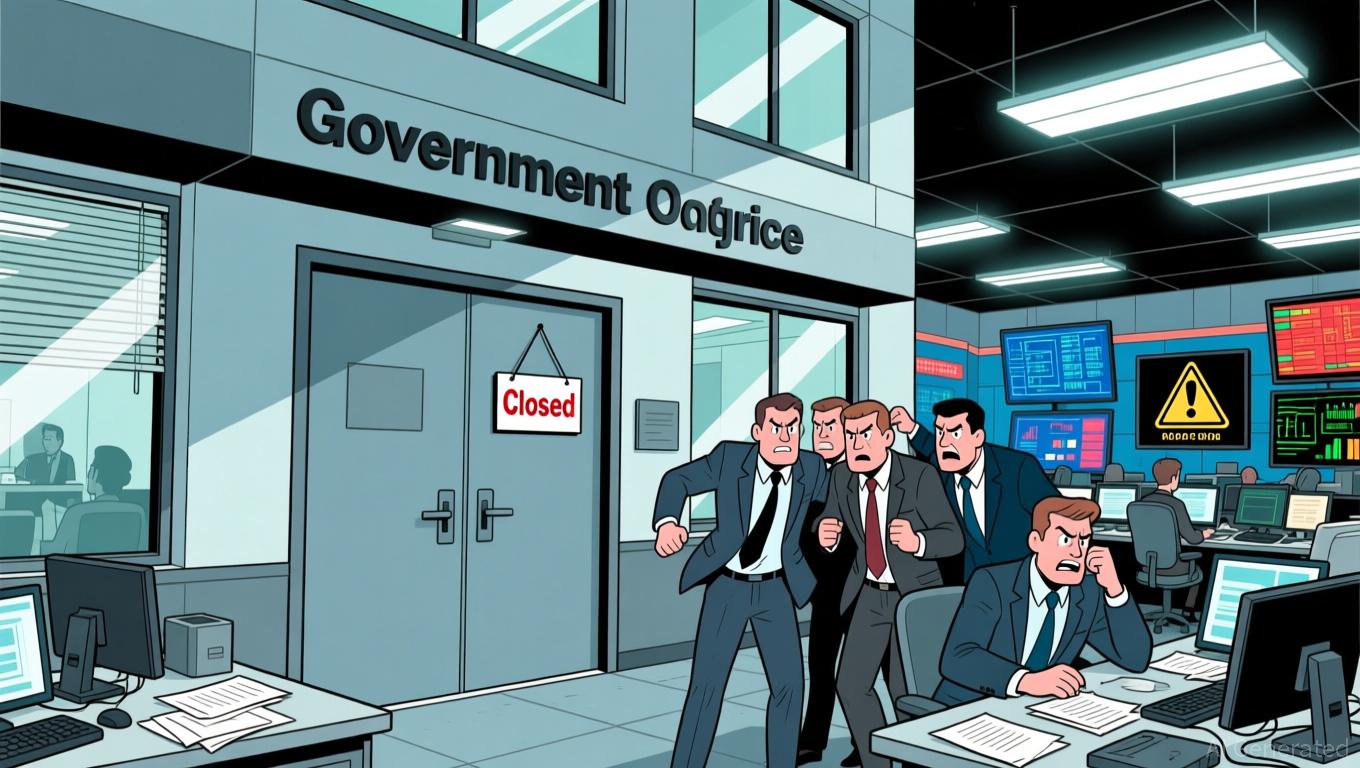 Fed Flies Blind as Shutdown Dooms Key Data