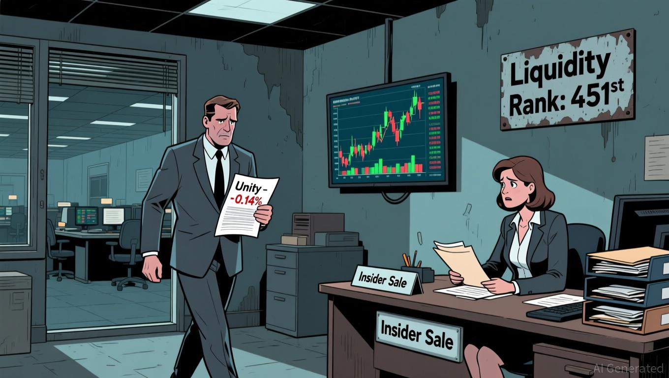 Unity's 0.14% Decline and 23.6% Volume Drop Land 451st in U.S. Liquidity Amid Insider Sale Filing
