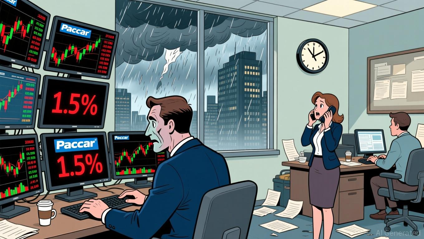 Paccar's 1.5% Drop Amid Institutional Selloff and Missed Earnings Pushes Volume to 447th in U.S. Rankings