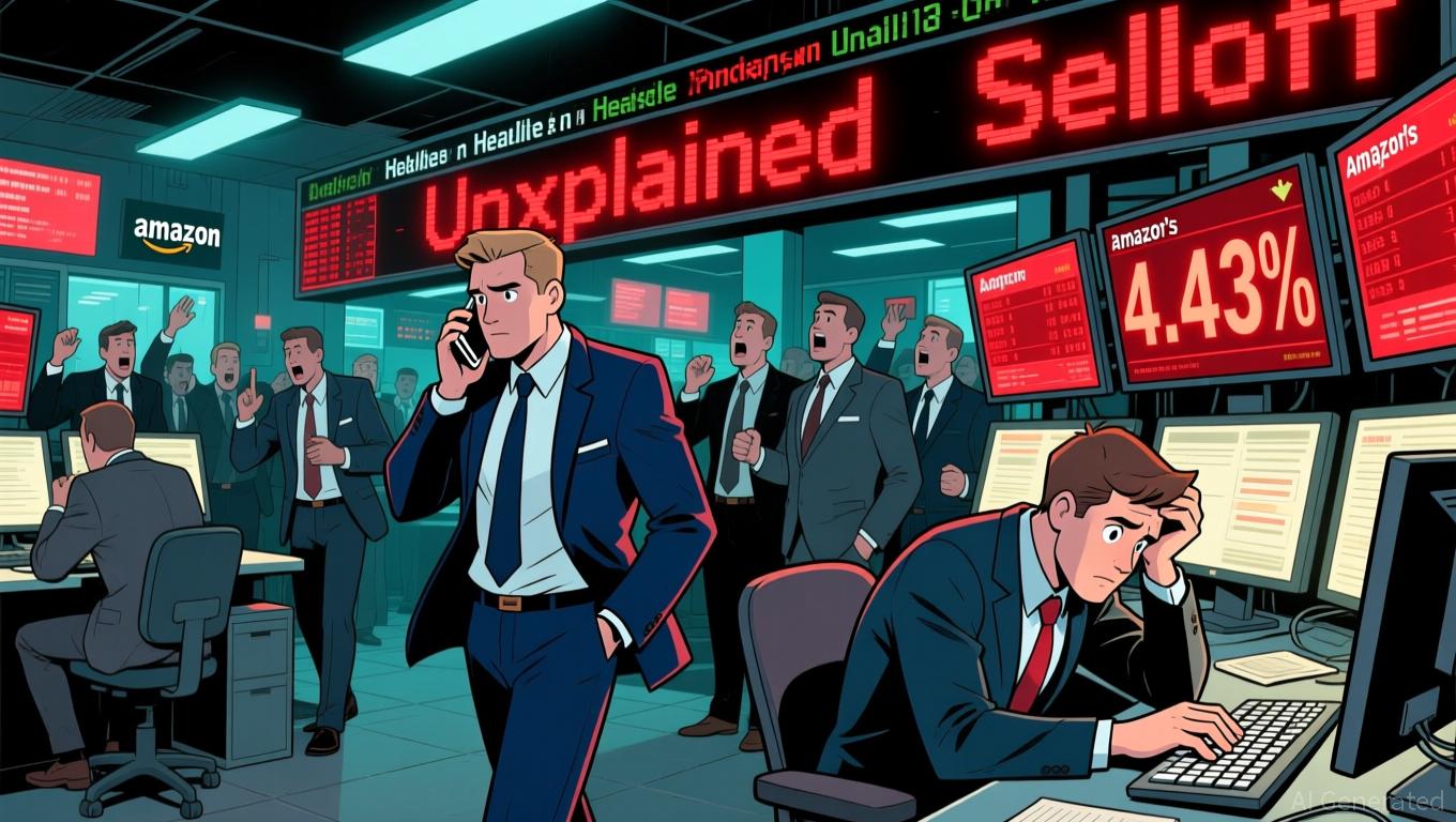 Amazon's 4.43% Plunge Secures Sixth-Highest Trading Volume Amid Unexplained Selloff