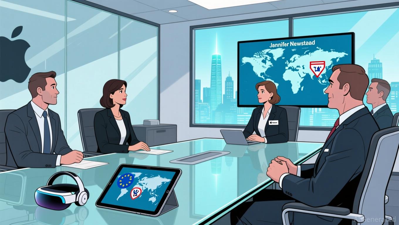 Apple Names Meta Legal Chief in Push to Curb Regulatory Risks - Article cover image