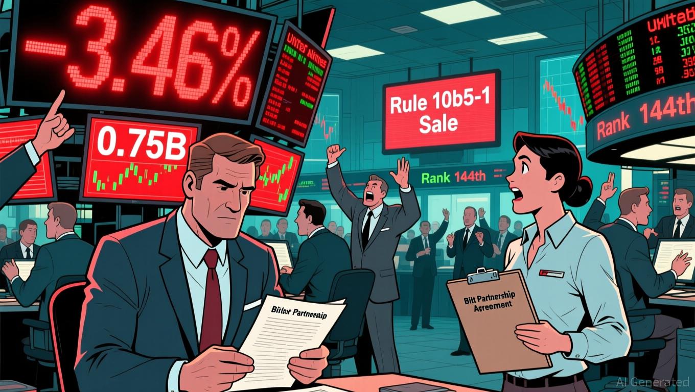 United Airlines Shares Fall 3.46% as 0.75B Volume Ranks 144th Amid CEO's Rule 10b5-1 Sale and New Bilt Partnership - Article cover image