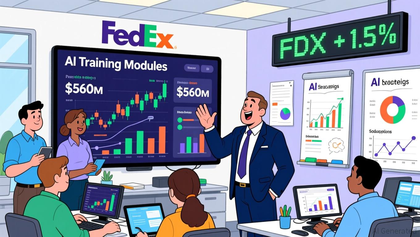 FedEx Shares Edge Up on AI Education Push, Rank 215th in $560M Volume - Article cover image