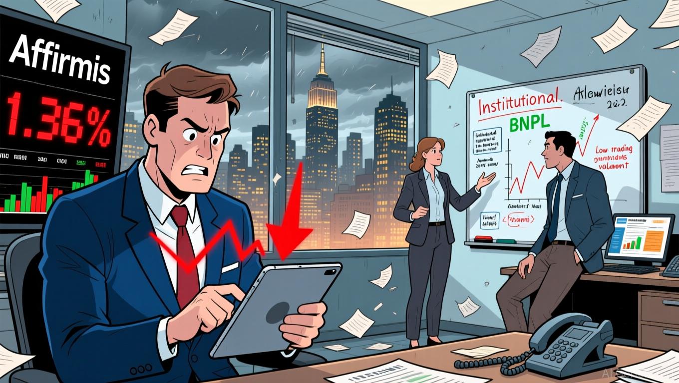 Affirm's Share Price Falls 1.36% Amid Mixed Institutional Sentiment and BNPL Growth Trading Volume Ranks 339th on 0.35 Billion Activity - Article cover image