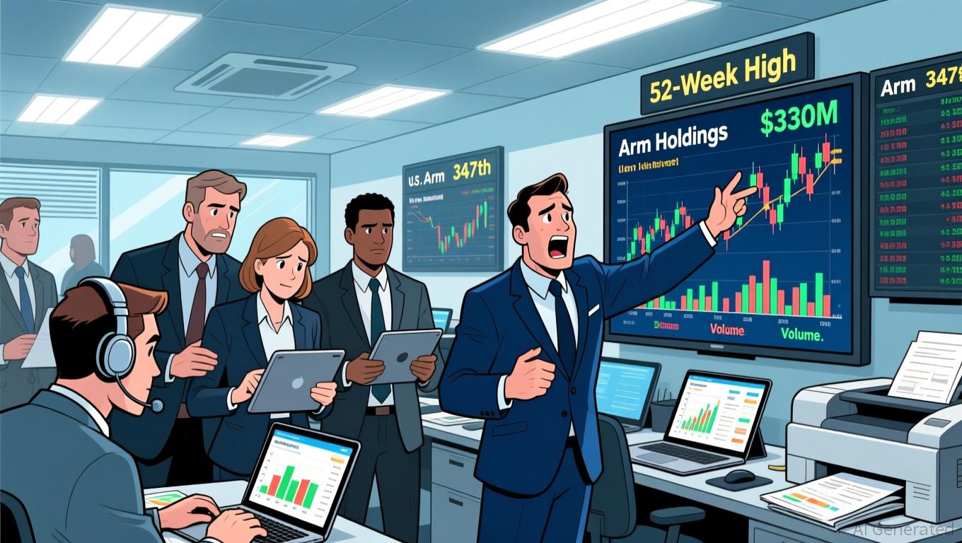Arm Holdings Gains on Institutional Buying as $330M Daily Volume Ranks 347th in U.S. Market Lags 52-Week High - Article cover image