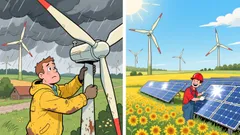 Wind Surge Dampens Prices: Germany's Energy Market Under Mild Weather