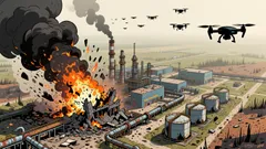 Assessing the Impact of Ukrainian Drone Campaigns on Russian Energy Infrastructure and Global Commodity Markets