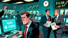 Apple Shares Fall 0.68% Amid Leadership Transitions Trade Fifth in $12.6B Volume