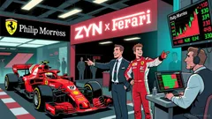Philip Morris' Ferrari F1 Partnership Elevates ZYN Branding as Stock Slides to 129th in Trading Volume