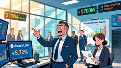 Astera Labs Bounces Back with 5.72% Surge as $700M Trading Volume Ranks 159th in US Equities Amid AI Infrastructure Optimism