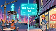 U.S. Services PMI Misses Estimates, Spurring Strategic Sector Rotation Amid Divergent Market Reactions