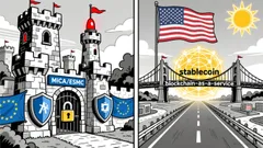 The Geopolitical Crypto Crossroads: Europe's Regulatory Push and U.S. Market Dominance in 2025–2026