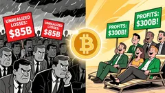 Bitcoin News Today: Bitcoin Volatility Rises as Unrealized Losses Hit $85 Billion, Liquidity Tightens