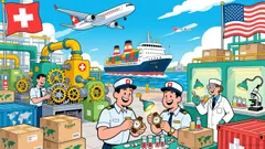 Swiss Growth Outlook Rises on Tariff Easing, Inflation Dips Below 0.2%