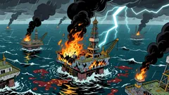 Ukraine Drones Hit Key Russian Caspian Oil Fields, Weighing on Output