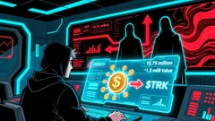 Starknet's STRK Token Slides as Team Moves $1.5M in Tokens Amid Unlock Surge