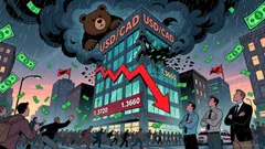 USD/CAD: A Bearish Break Below 1.3720 Signals Fresh Downside Potential