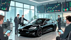 Tesla Inc. shares fell 4.62% as market rotation into value sectors intensifies on Dec. 18.