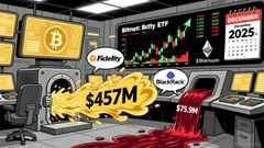 Ethereum News Today: Bitcoin ETFs Draw $457M Inflow as Ethereum Suffers Fifth-Day Outflow Streak