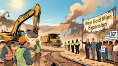 Sibanye Surges 7.3% on Gold Rally Momentum as Options Signal Volatility Spikes