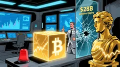 Bitcoin News Today: Bitcoin Plunges Toward 3-Year Low Vs. Gold Amid Record $28B Options expiry Looming