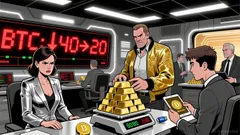 Bitcoin News Today: Bitcoin Slumps vs. Gold as Gromen Cuts Exposure Amid Debates Over Debasement Play